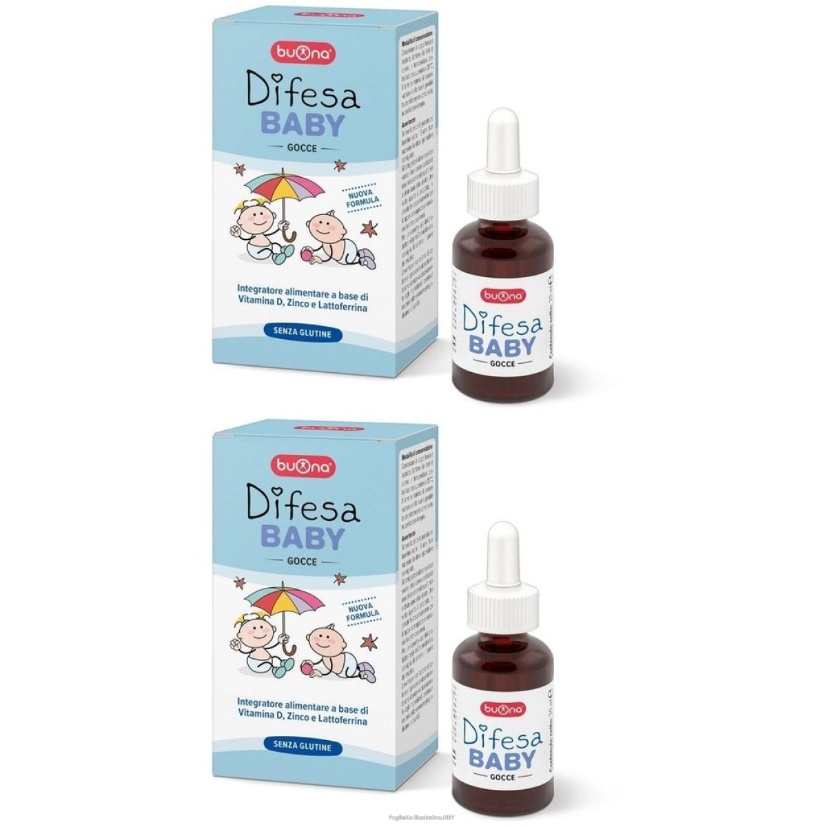 Trova Offerte di buona difesa baby gocce set da 2 2x20 ml orali e compra online