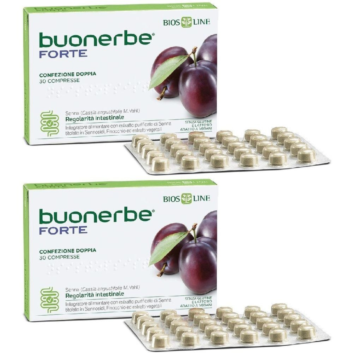 Trova Offerte di buonerbe® forte set da 2 2x30 pz compresse e compra online
