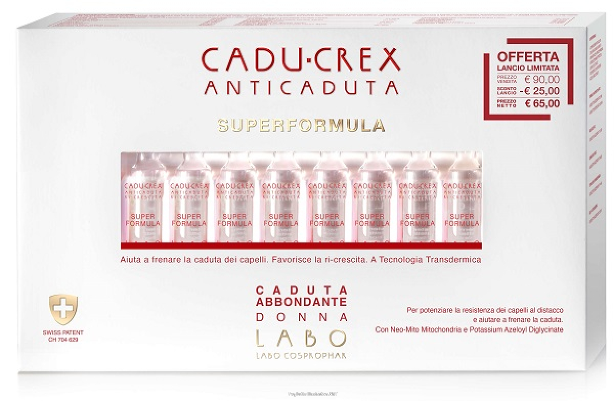 Cerca Prezzi di cadu crex - superformula caduta abbondante donna confezione 20 fiale e acquista online