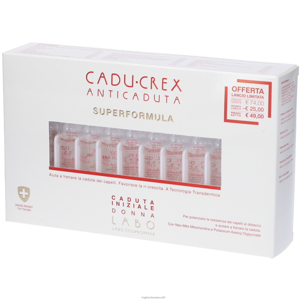 Cerca Prezzi di cadu-crex superformula caduta iniziale donna fiale 70 ml e acquista online