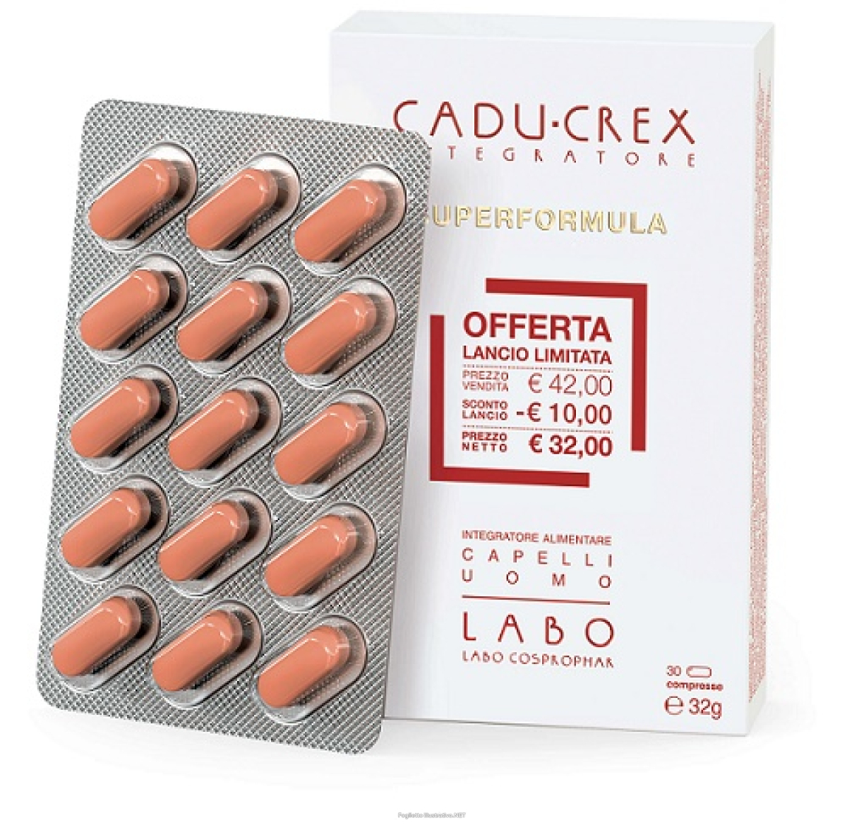 Cerca Prezzi di cadu crex - superformula integratore capelli uomo confezione 30 compresse e acquista online
