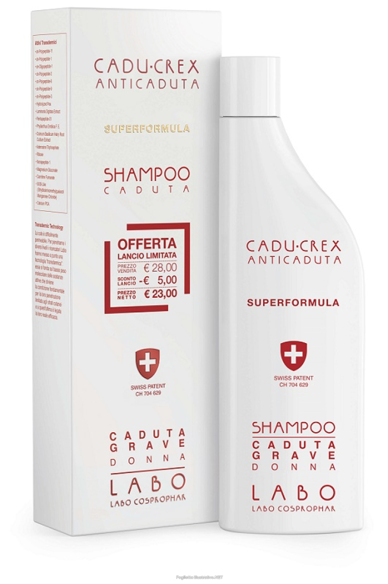 Cerca Prezzi di cadu-crex - superformula shampoo caduta grave donna  confezione 150 ml e acquista online