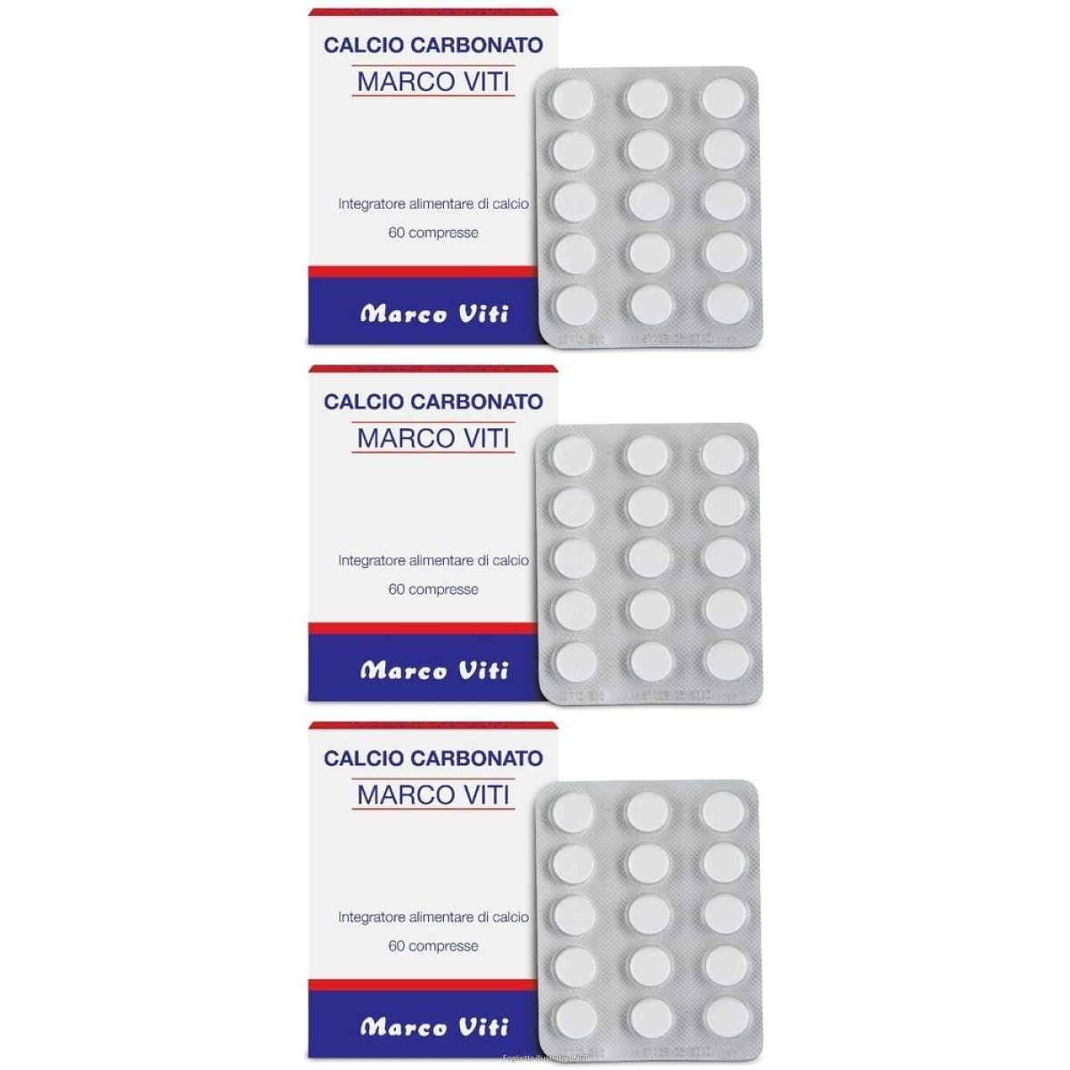 Cerca Prezzi di calcio carbonato marco viti set da 3 3x60 pz compresse e acquista online