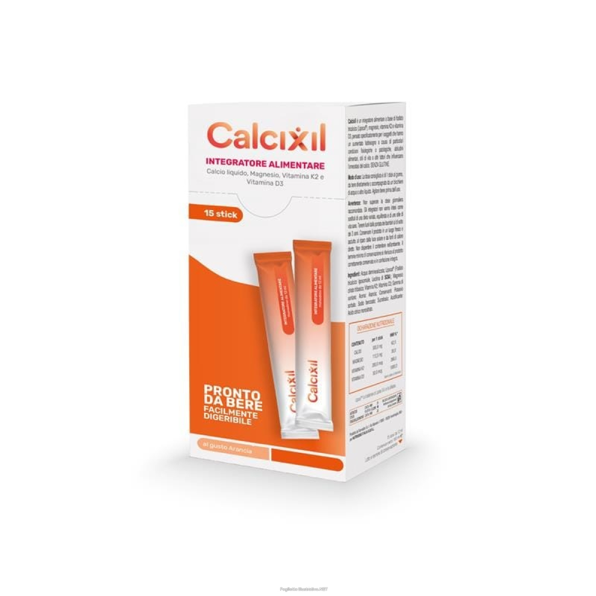 Cerca Prezzi di calcixil integratore per il metabolismo del calcio e la salute delle ossa 15 stick da 12ml e acquista online