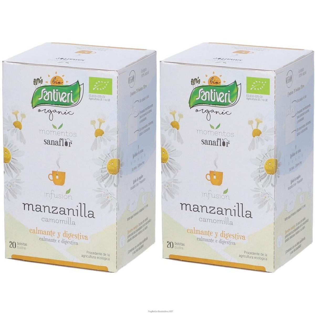 Cerca Prezzi di camomilla infuso bio 20 bustine filtri 2x25 g capsule e acquista online