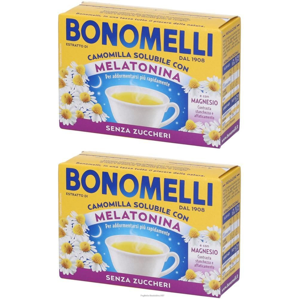 Cerca Prezzi di camomilla solubile melatonina magnesio bustine 2x72 g e acquista online