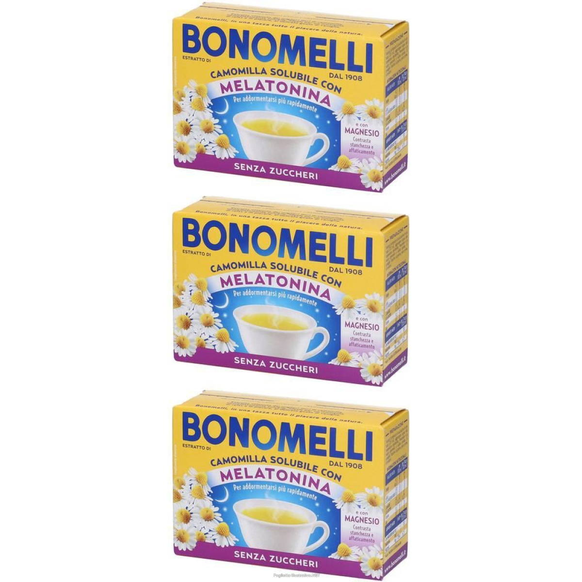 Cerca Prezzi di camomilla solubile melatonina magnesio bustine 3x72 g e acquista online