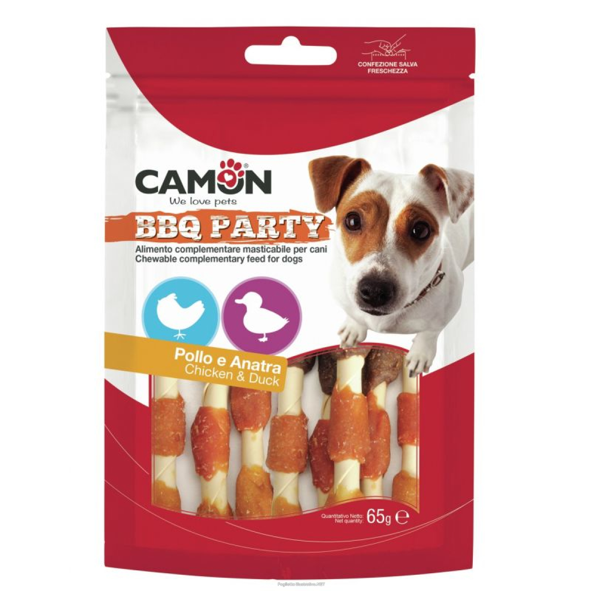 Cerca Prezzi di camon cane snack bbq party kebab pollo anatra 65gr e acquista online