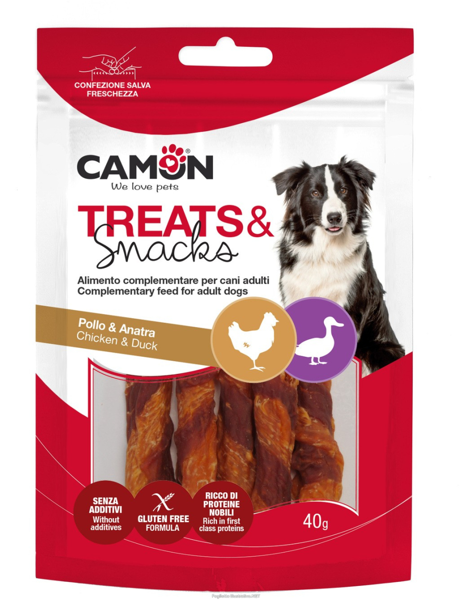 Cerca Prezzi di camon cane snack treats mini riccioli anatra pollo 40g e acquista online
