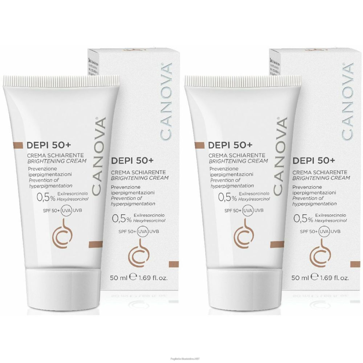 Cerca Prezzi di canova® depi 50+ set da 2 2x50 ml crema e acquista online