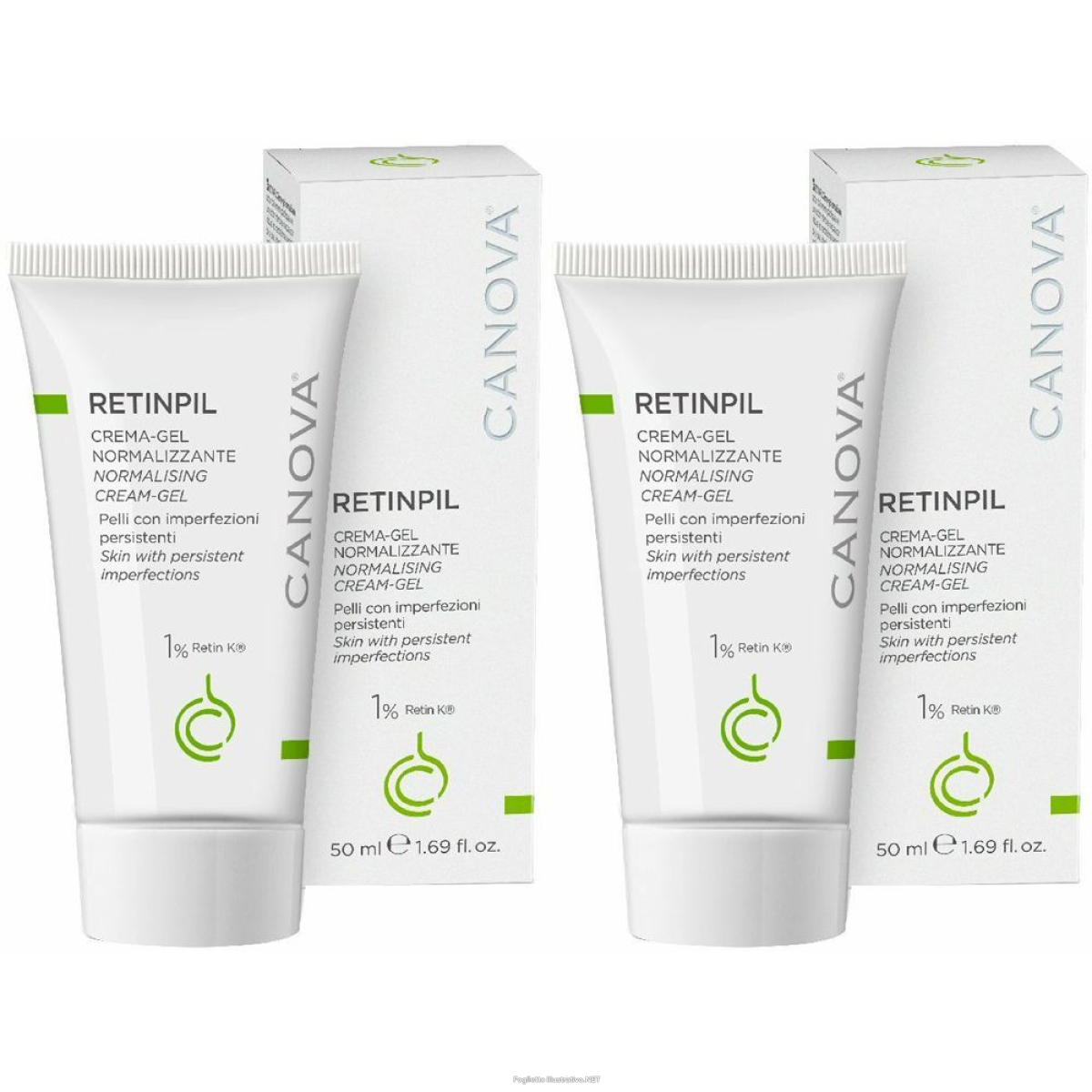 Cerca Prezzi di canova retinpil crema-gel normalizzante set da 2 2x50 ml crema e acquista online
