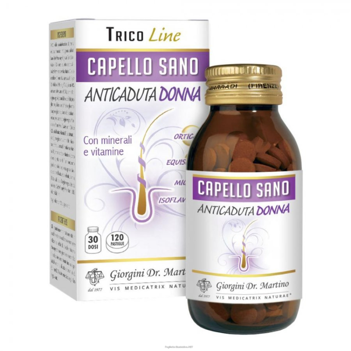 Cerca Prezzi di capello sano anticaduta donna trico line dr.giorgini 120 pastiglie e acquista online