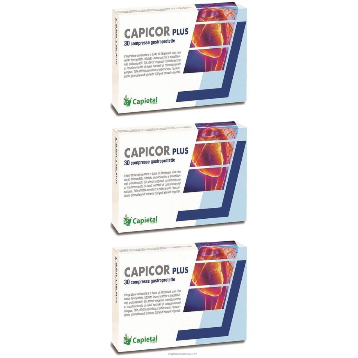 Cerca Prezzi di capicor plus 30 compresse gastroprotette 3x36 g gastroresist e acquista online