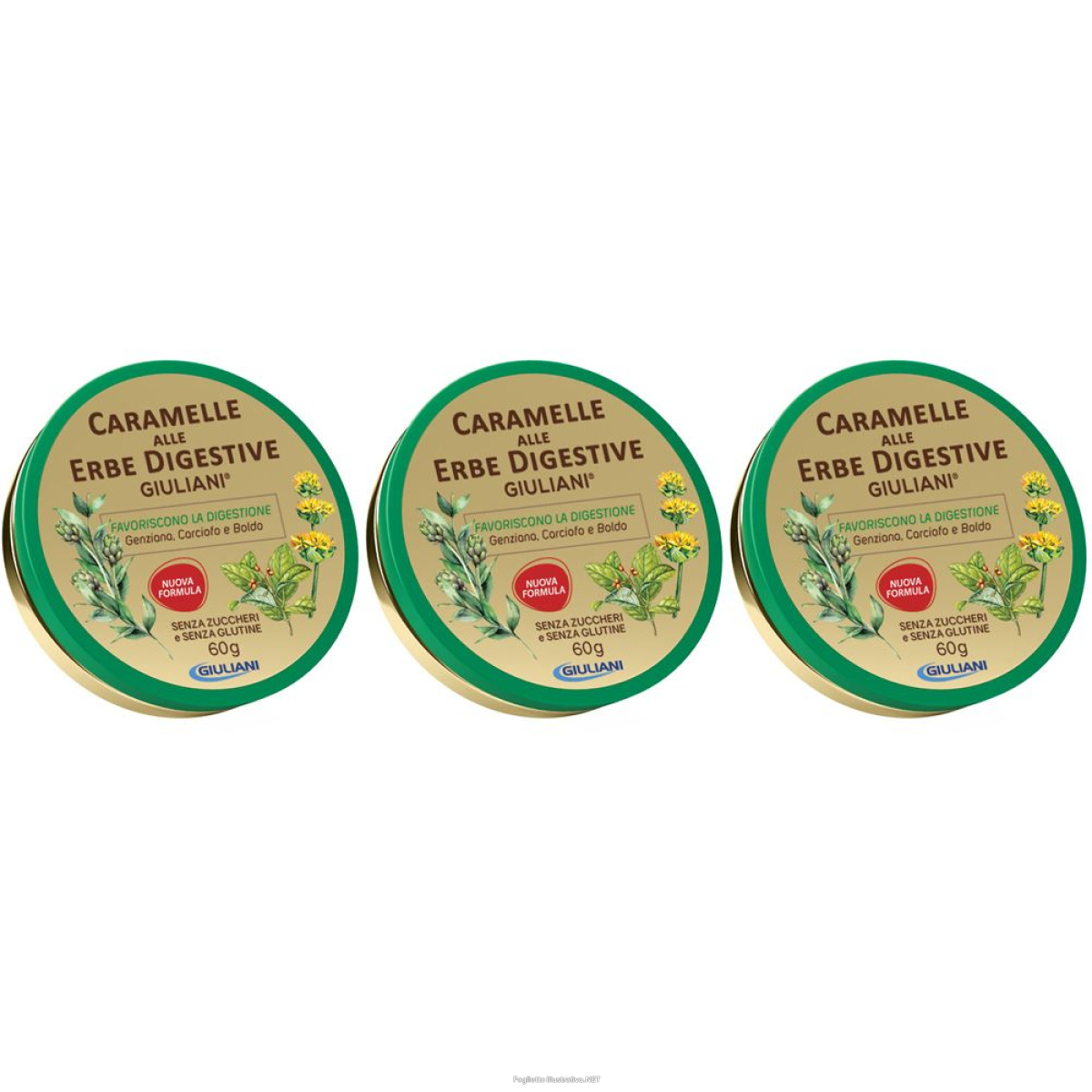 Cerca Prezzi di caramelle alle erbe digestive set da 3 3x60 g e acquista online
