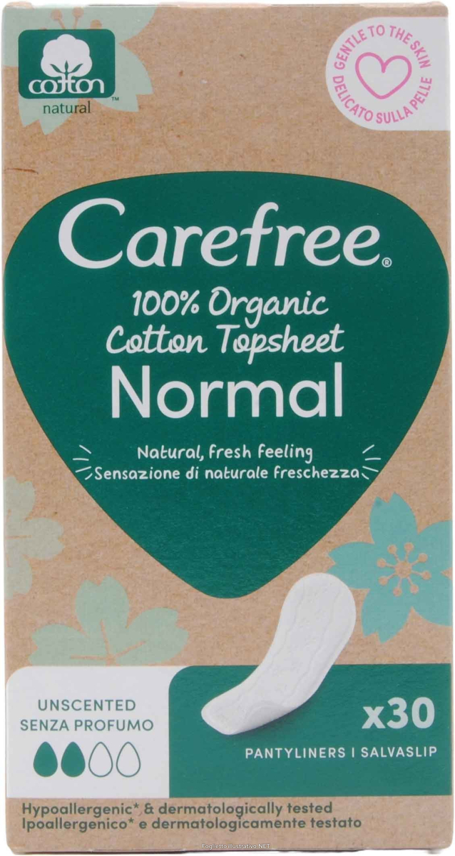 Cerca Prezzi di carefree salvaslip 100% organic cotton normal distesi 30 pezzi e acquista online