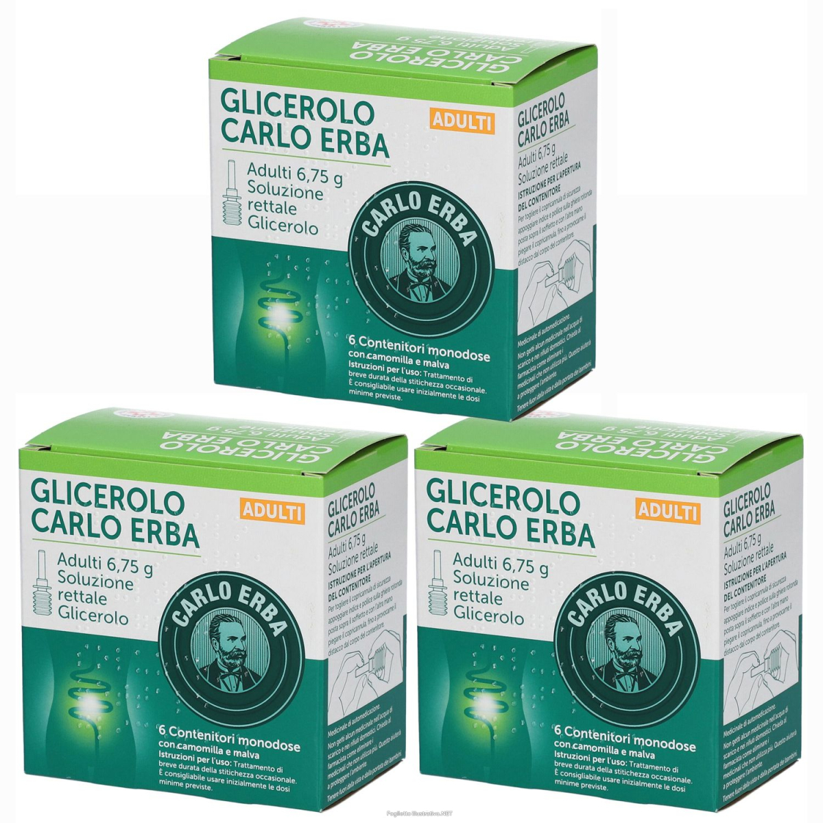 Cerca Prezzi di carlo erba glicerolo soluzione rettale 6,75 g set da 3 3x6 ml soluzion e acquista online