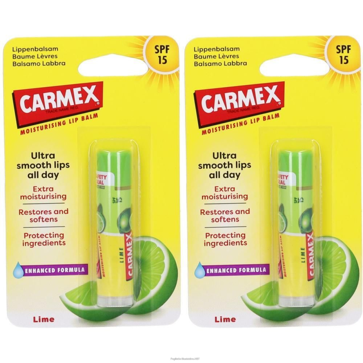 Cerca Prezzi di carmex balsamo labbra lime spf15 2x4,25 g e acquista online