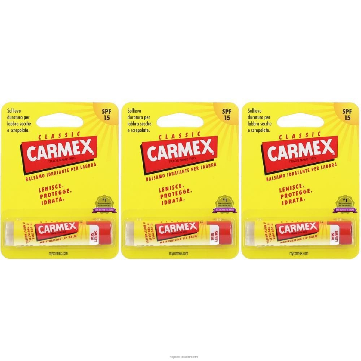 Cerca Prezzi di carmex classic balsamo idratante labbra stick 3x4,25 g e acquista online