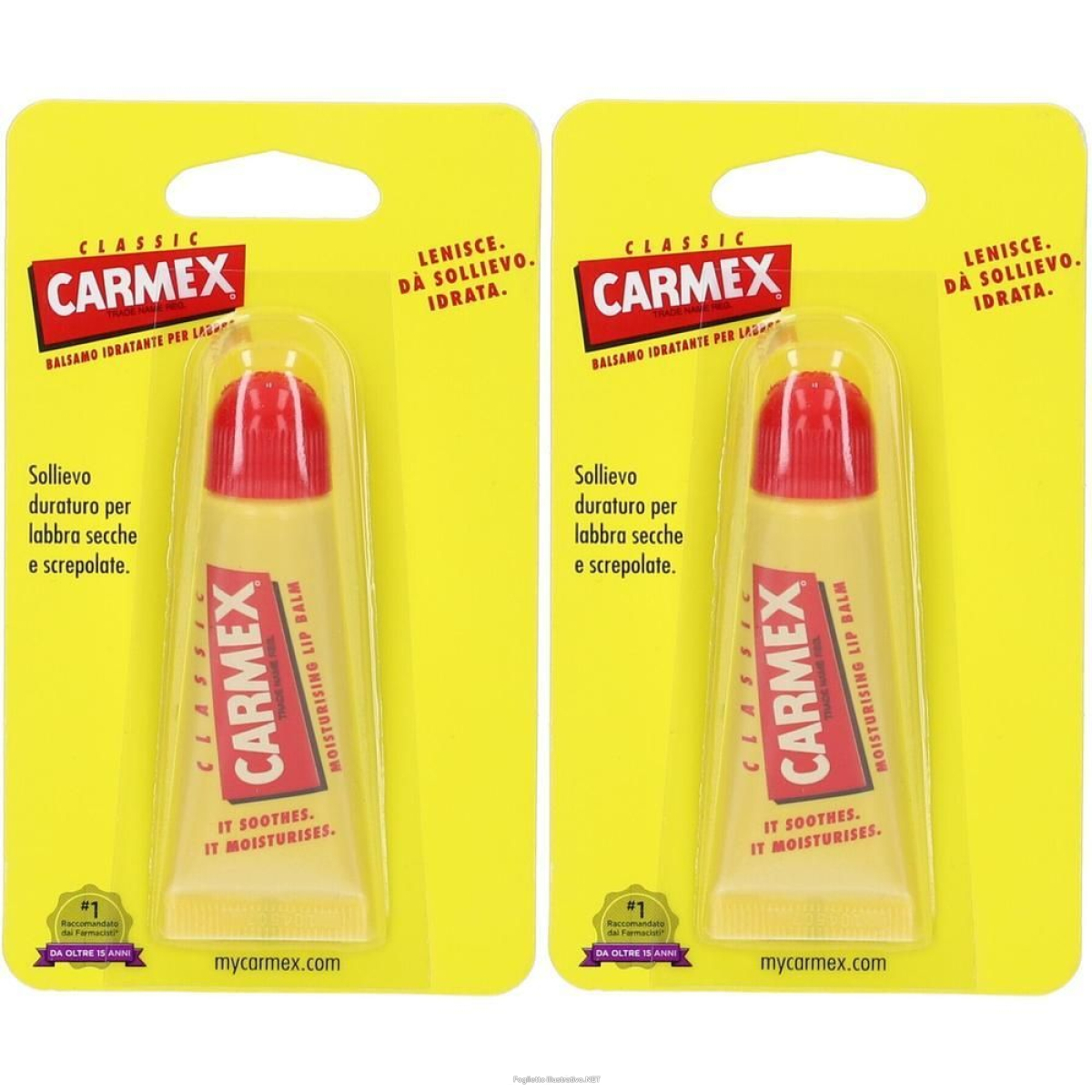 Cerca Prezzi di carmex classic balsamo idratante labbra tubetto 2x10 g e acquista online