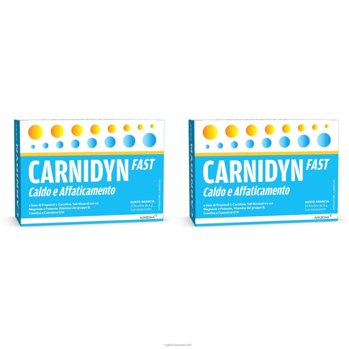 Cerca Prezzi di carnidyn fast caldo e affaticamento. set da 2 2x20x6 g bustina e acquista online