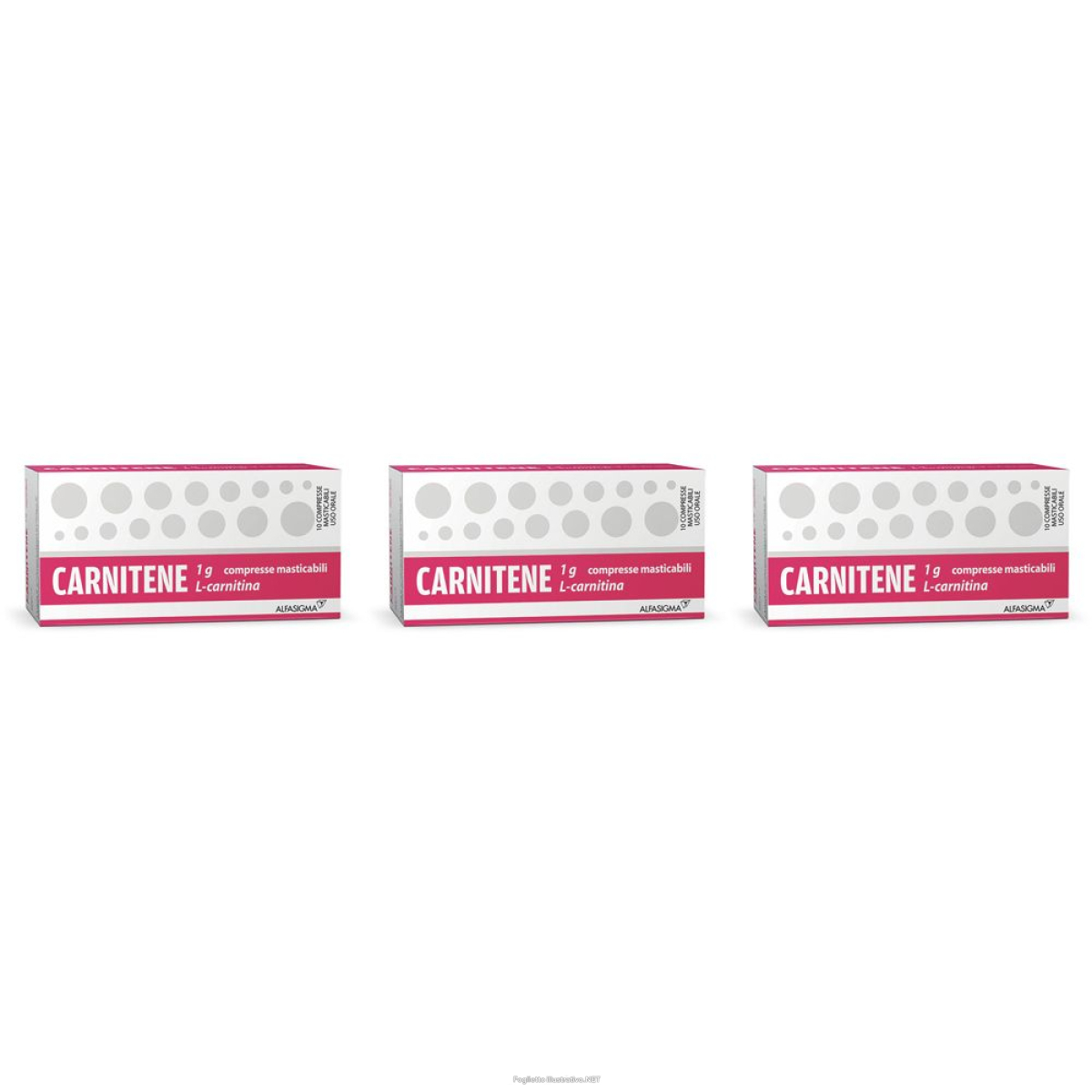Cerca Prezzi di carnitene 1g compresse masticabili set da 3 3x10 pz masticab e acquista online
