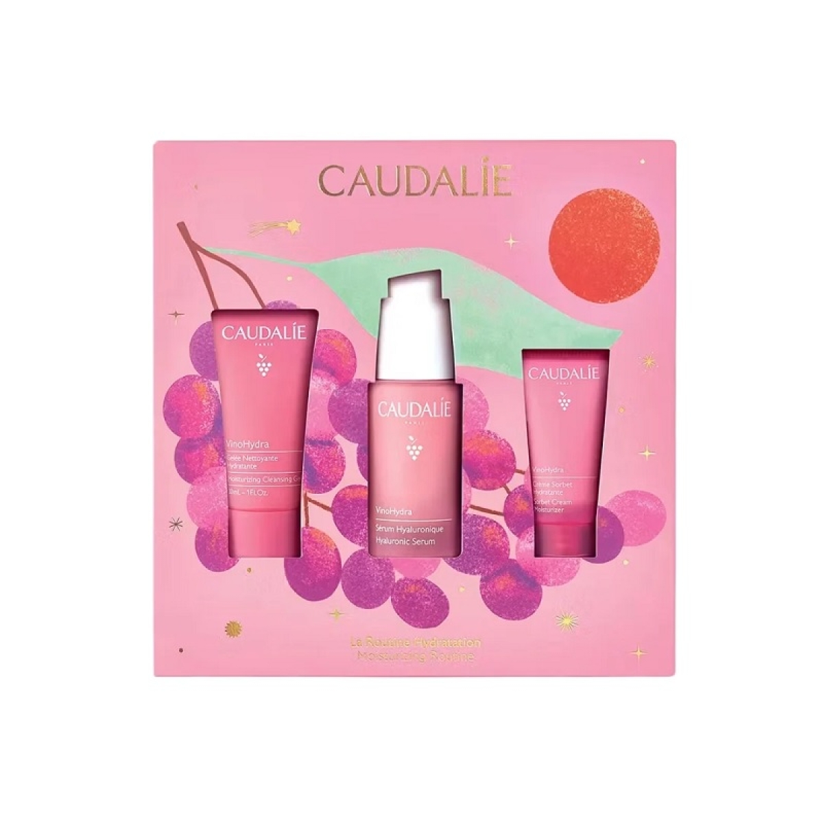 Cerca Prezzi di Caudalie cofanetto di natale 2026 vinohydra routine idratazione - siero viso 30 ml + crema sorbetto 15 ml + gel detergente 30 ml e acquista online