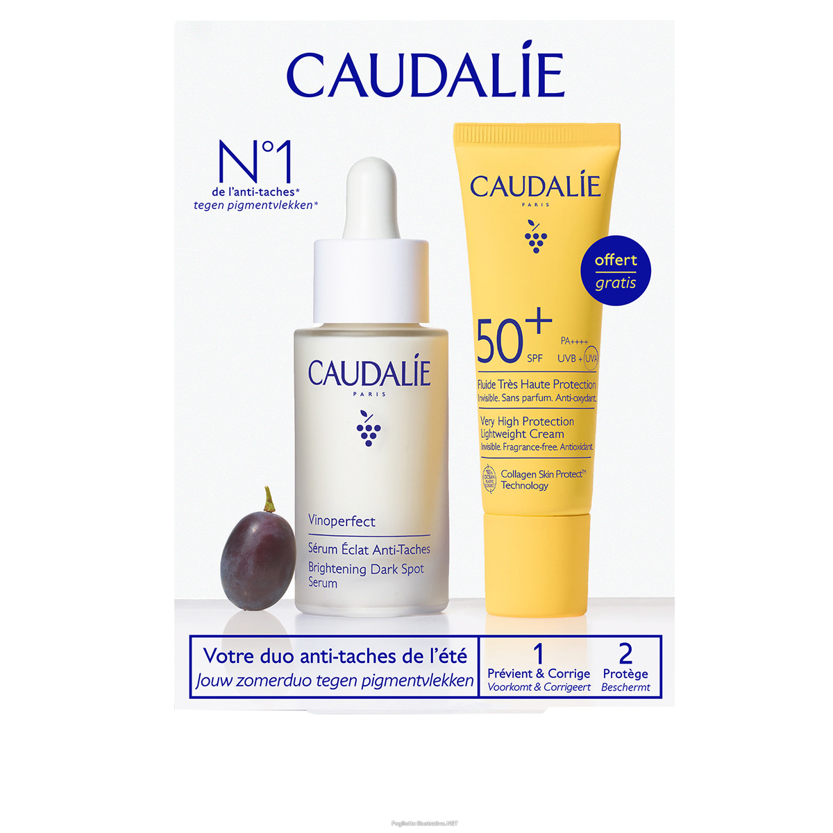 Cerca Prezzi di caudalie cofanetto vinoperfect siero + vinosun fluido solare viso spf50+ - siero antimacchie 30 ml + fluido solare viso 20 ml - edizione 2026 e acquista online