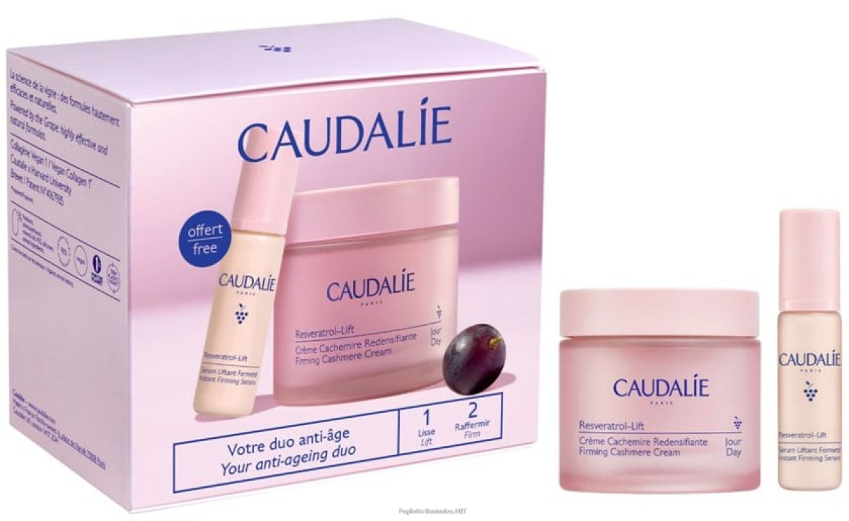 Cerca Prezzi di caudalie resveratrol-lift duo anti-età cofanetto con crema cashemire ridensificante 50ml + siero lifting 10ml in omaggio e acquista online