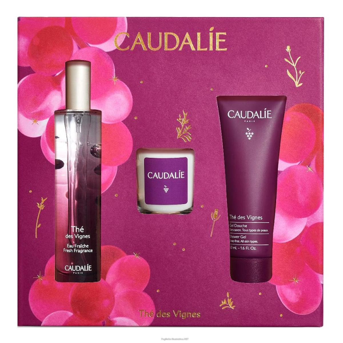 Cerca Prezzi di caudalie thé des vignes acqua profumata cofanetto con acqua profumata 50ml + candela profumata 35 grammi in omaggio + gel doccia 50ml in omaggio e acquista online