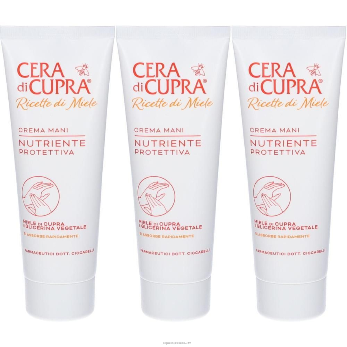 Cerca Prezzi di cera di cupra ricette miele crema mani nutriente protettiva 3x75 ml e acquista online