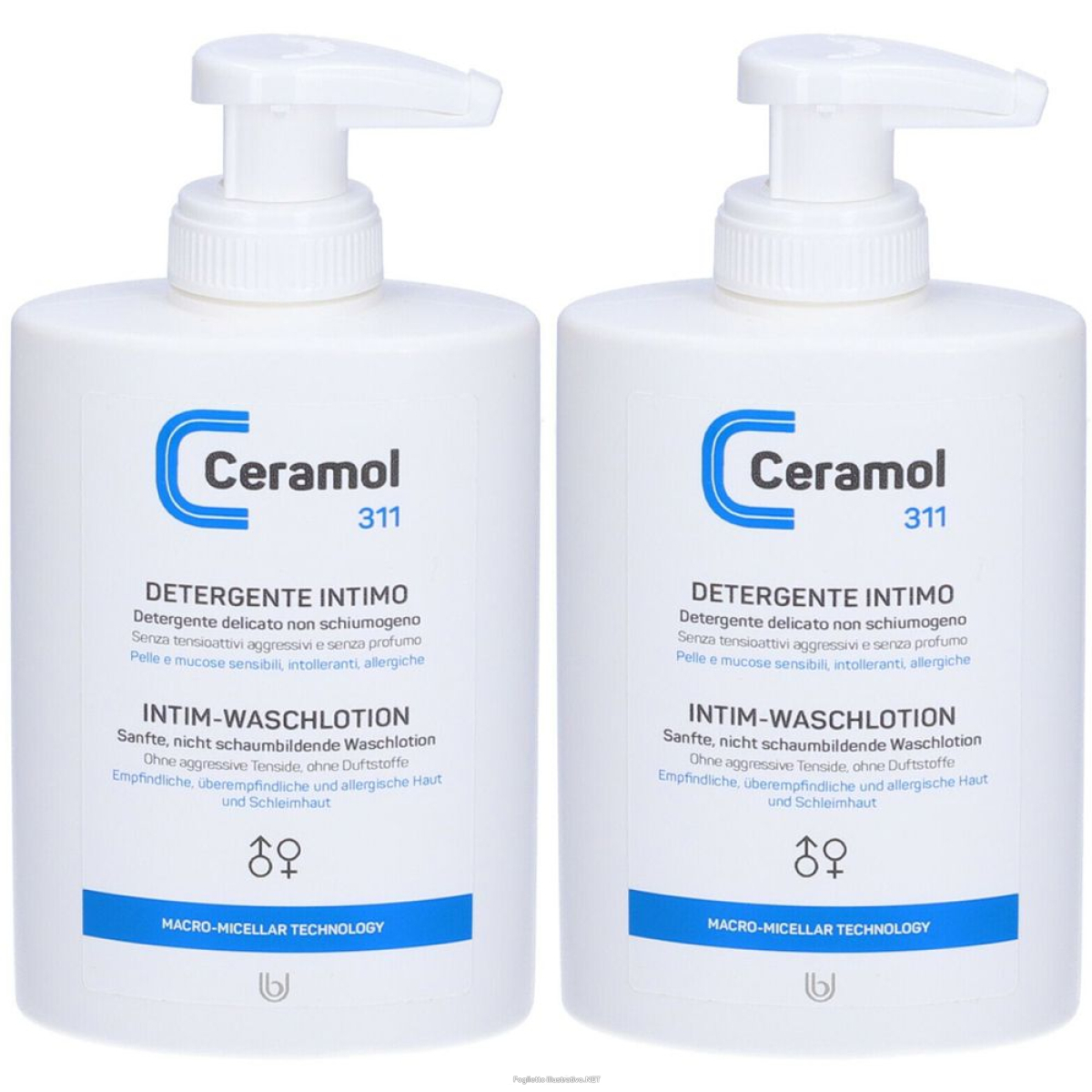 Cerca Prezzi di ceramol 311 detergente intimo set da 2 2x250 ml sapone e acquista online