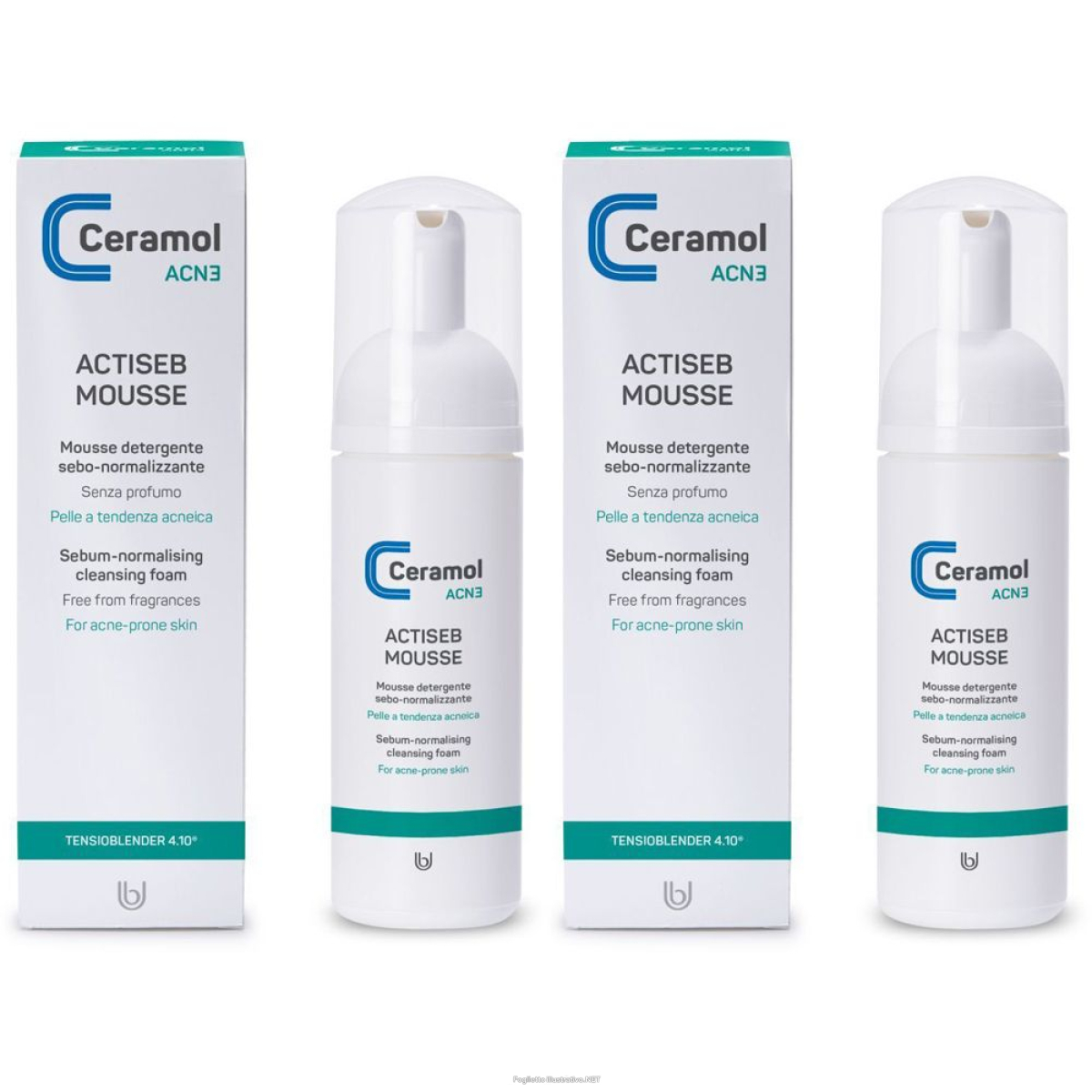 Cerca Prezzi di ceramol acne actiseb mousse detergente set da 2 2x150 ml e acquista online
