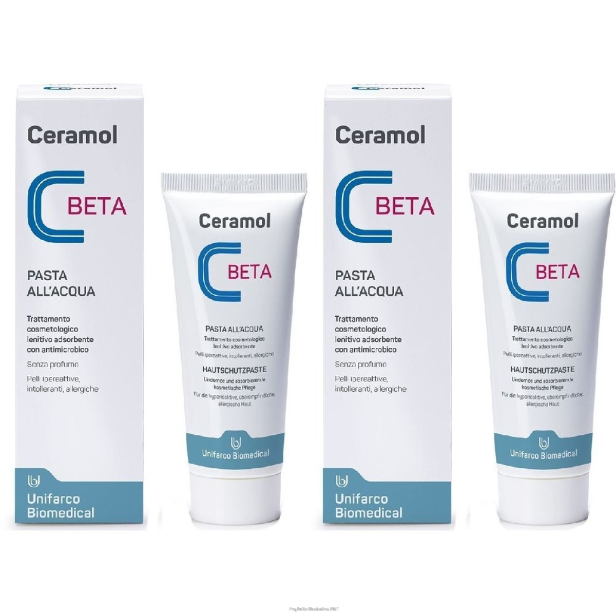 Cerca Prezzi di ceramol beta pasta all'acqua set da 2 2x75 ml e acquista online