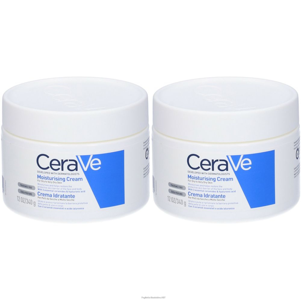 Cerca Prezzi di cerave crema corpo idratante pelle molto secca x2 2x340 ml e acquista online