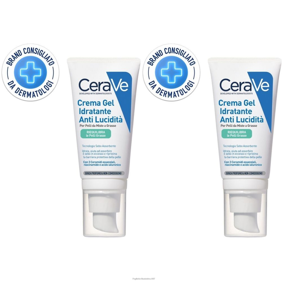 Cerca Prezzi di cerave crema gel idratante anti-lucidità set da 2 2x52 ml e acquista online