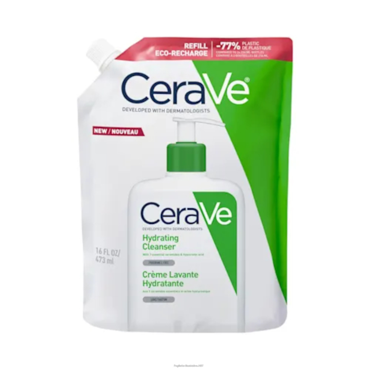 Cerca Prezzi di cerave detergente idratante viso pelle da normale a secca con acido ialuronico e ceramidi ricarica ecologica 473ml e acquista online