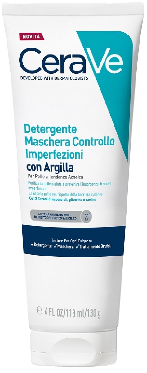 Cerca Prezzi di Cerave detergente maschera controllo imperfezioni con argilla, per pelle a tendenza acneica, con 3 ceramidi essenziali, acido salicilico, glicerina e e acquista online
