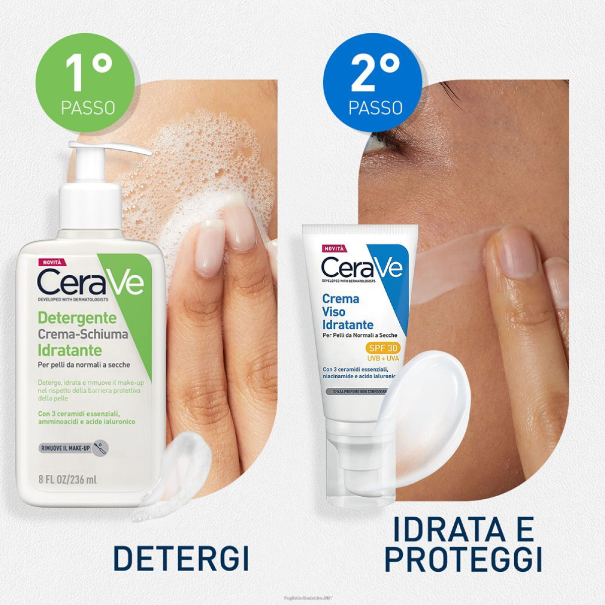 Cerca Prezzi di cerave kit viso detergente crema-schiuma + crema idratante spf 30 e acquista online