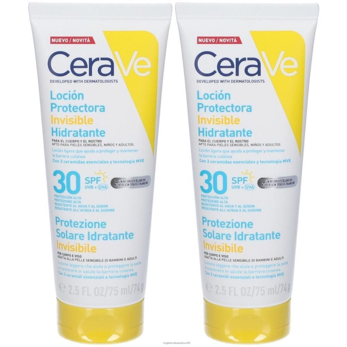 Cerca Prezzi di cerave protezione solare idratante invisibile spf30 75ml 2x75 ml e acquista online