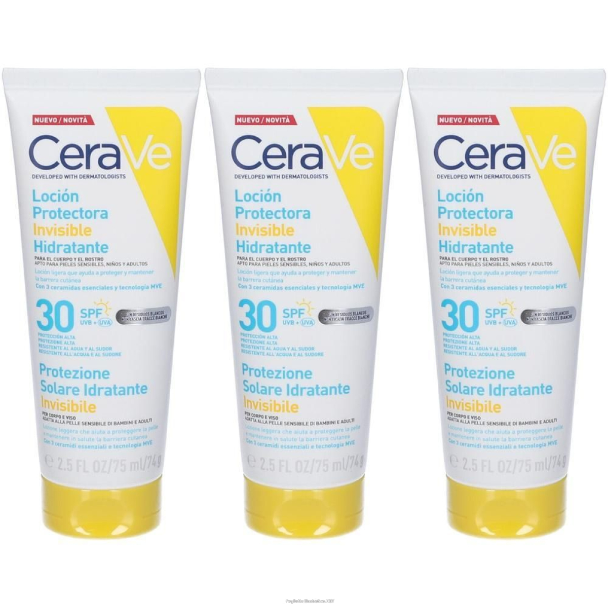 Cerca Prezzi di cerave protezione solare idratante invisibile spf30 75ml 3x75 ml e acquista online