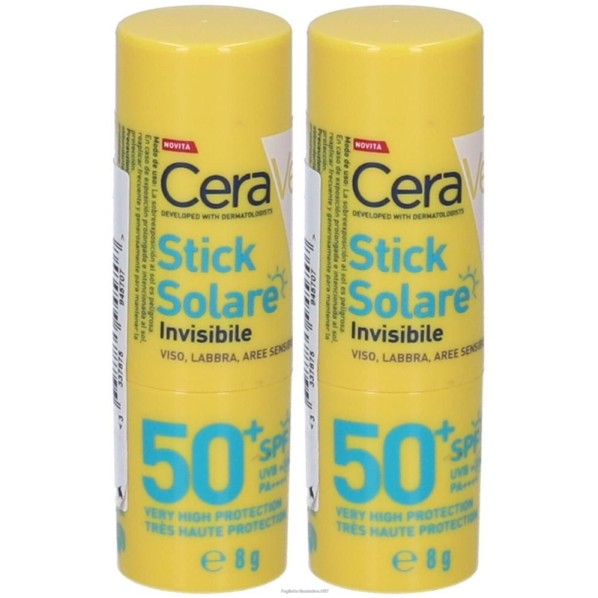 Cerca Prezzi di cerave stick solare spf 50+ 2x8 g e acquista online