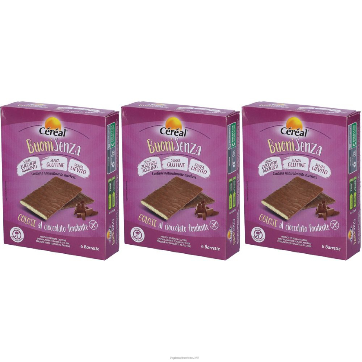 Cerca Prezzi di céréal® buonisenza golosi al cioccolato fondente set da 3 3x6x17 g bar e acquista online
