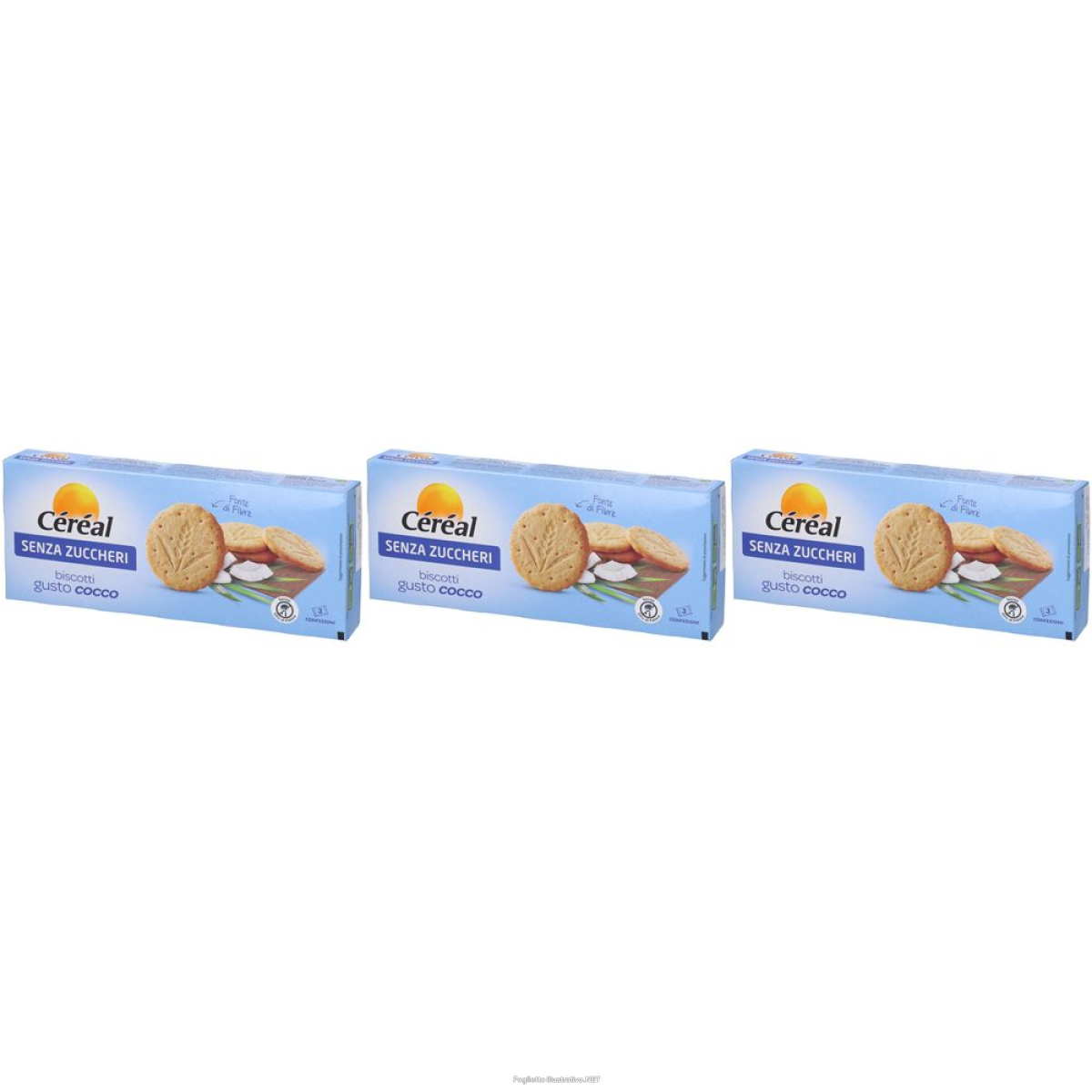 Cerca Prezzi di céréal senza zuccheri biscotti gusto cocco set da 3 3x132 g e acquista online