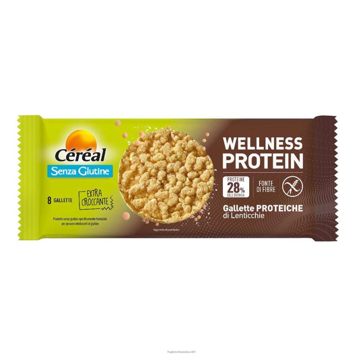 Cerca Prezzi di céréal wellness protein gallette proteiche di lenticchie senza glutine gusto naturale 70 grammi e acquista online