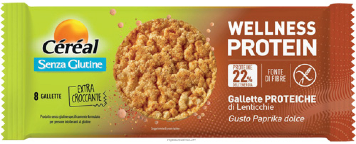 Cerca Prezzi di céréal wellness protein gallette proteiche di lenticchie senza glutine gusto paprika dolce 82 grammi e acquista online