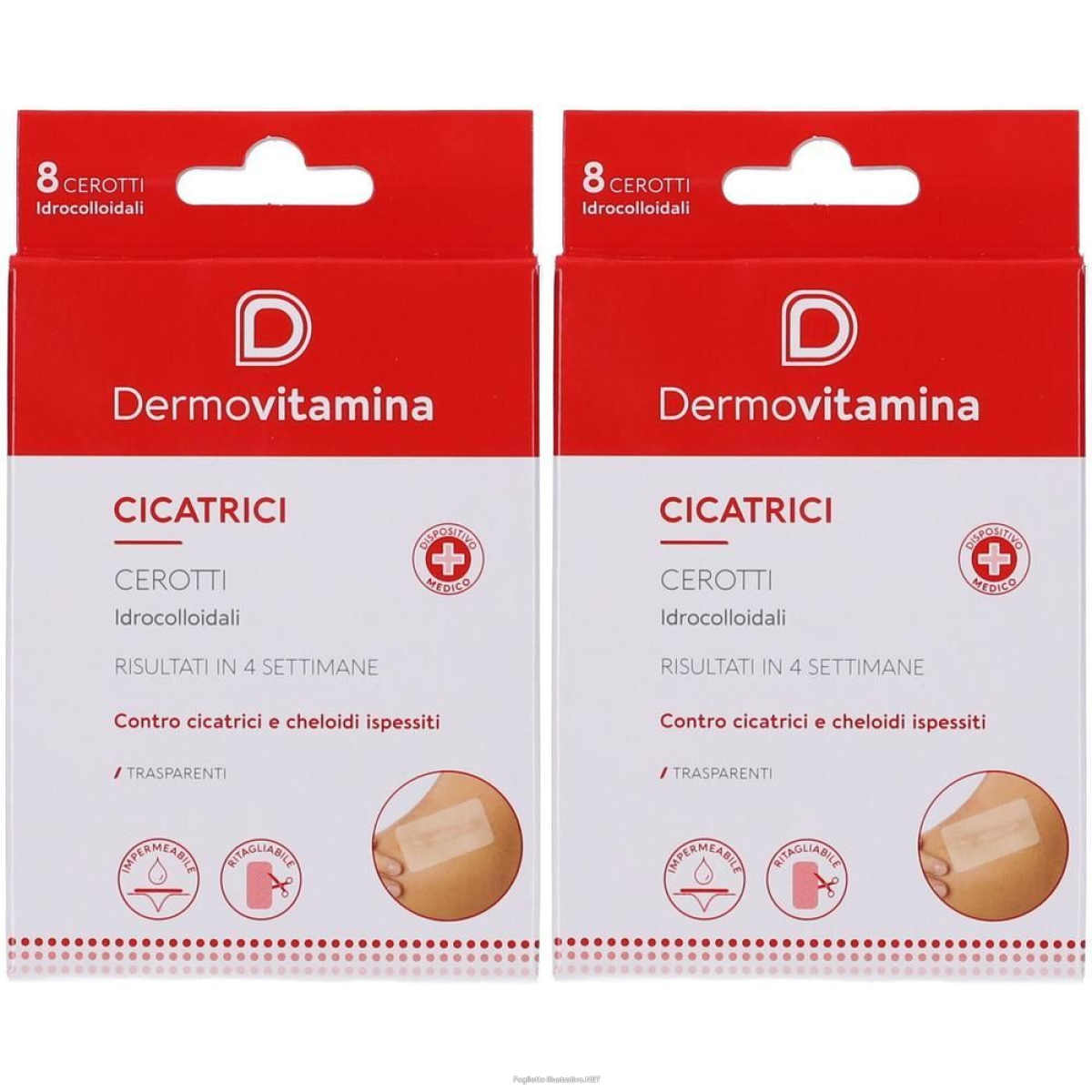 Cerca Prezzi di cerotti idrocolloidali dermovitamina cicatrici 2x8 st e acquista online