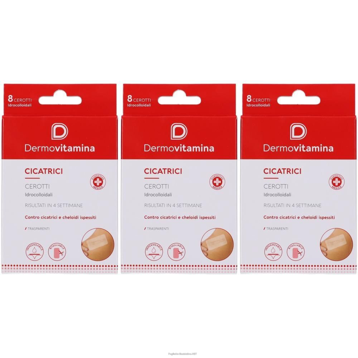 Cerca Prezzi di cerotti idrocolloidali dermovitamina cicatrici 3x8 st e acquista online