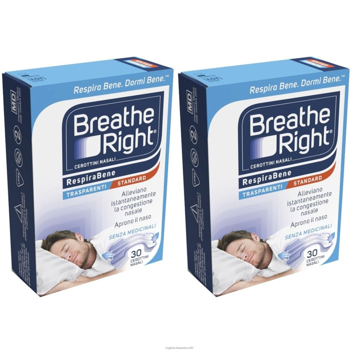 Cerca Prezzi di cerotti nasali breathe right trasparenti 30 pezzi set da 2 2x30 st e acquista online