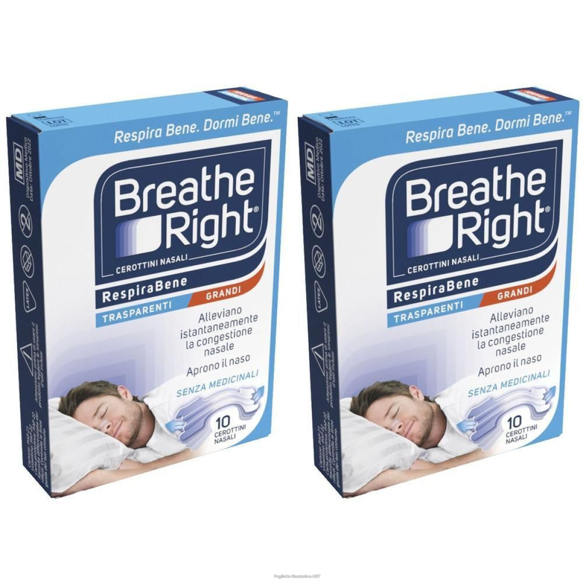 Cerca Prezzi di cerotti nasali breathe right trasparenti grandi 10 pezzi 2x10 st e acquista online
