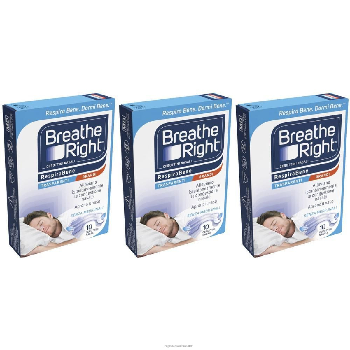 Cerca Prezzi di cerotti nasali breathe right trasparenti grandi 10 pezzi 3x10 st e acquista online